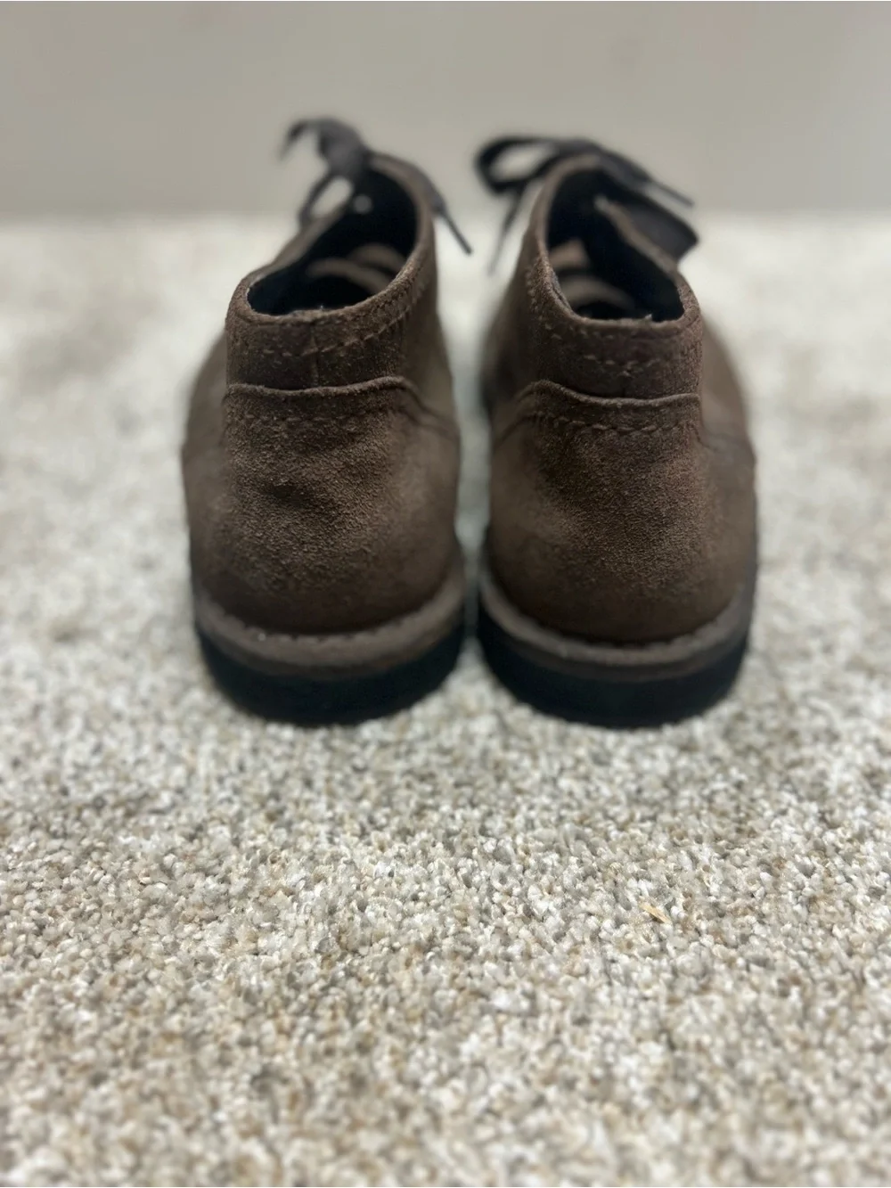 John varvatos chocolate brown suede leather chukka boots 7 designer minimalist